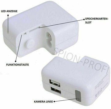 HD 1080p Dual USB Port WiFi IP Charger Camera