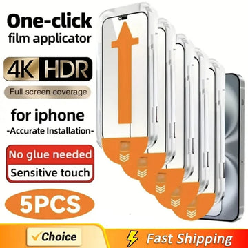 Oleophobic Coating Dust Free Easy Installation Screen Protector For iPhone 14 11 13 12 15 16 Pro Max Mini XS XR 15 16 Plus Glass