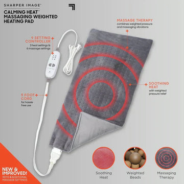 Massaging Weighted Heating Pad – Soothing Heat & Vibration for Relaxation
