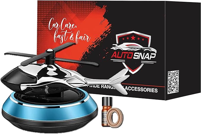 Solar-Powered Helicopter Car Air Freshener – Stylish & Long-Lasting Fragrance