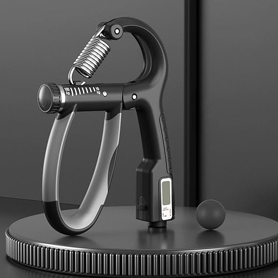 Adjustable Hand Grip Strengthener with Counter | 10-100kg Grip Trainer