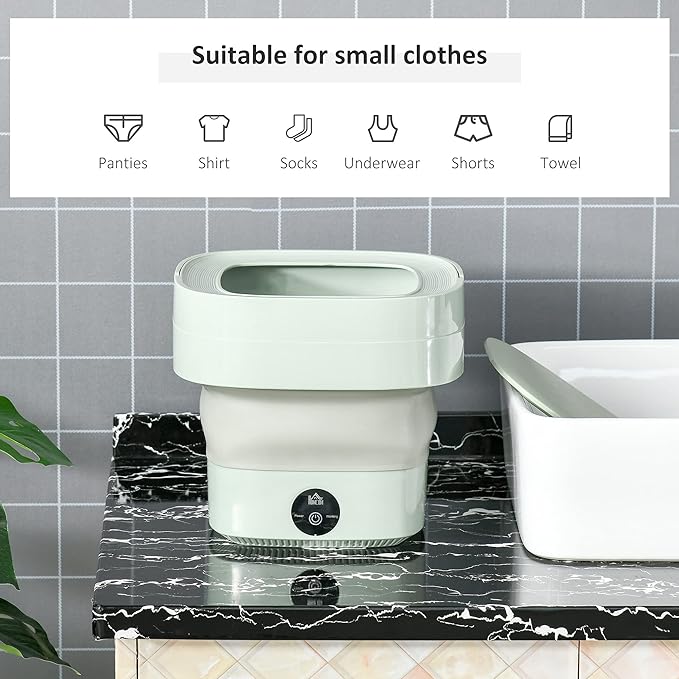 Mini Portable Washing Machine – Compact & Foldable Laundry Washer