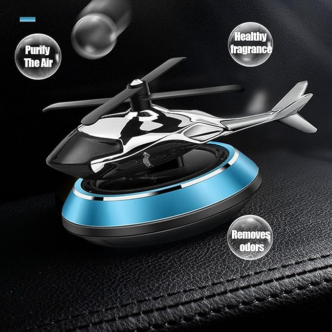 Solar-Powered Helicopter Car Air Freshener – Stylish & Long-Lasting Fragrance