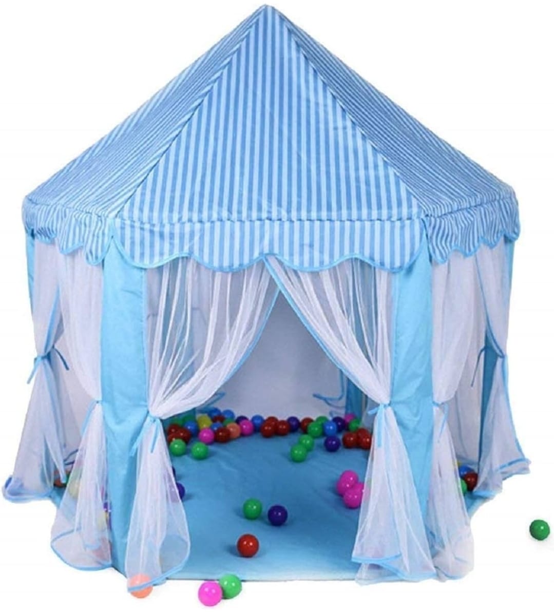 Kids' Princess Play Tent – Hexagon Castle Playhouse for Indoor & Outdoor Fun