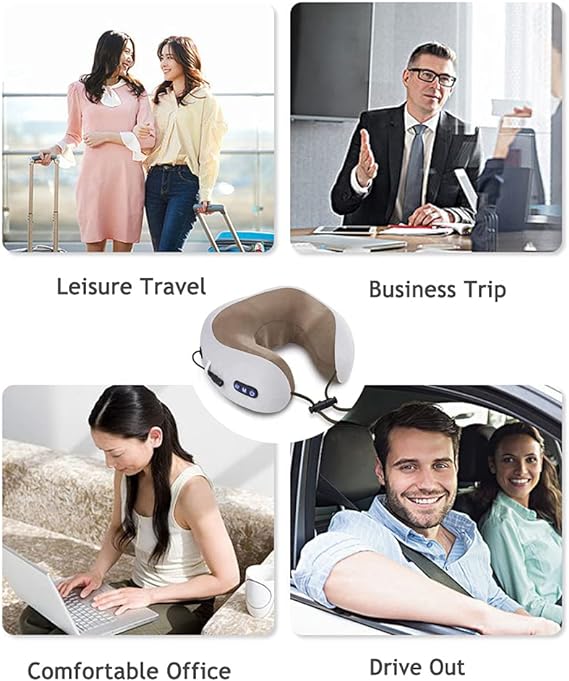 Portable U-Shaped Neck Massager – Rechargeable & Deep Tissue Massage