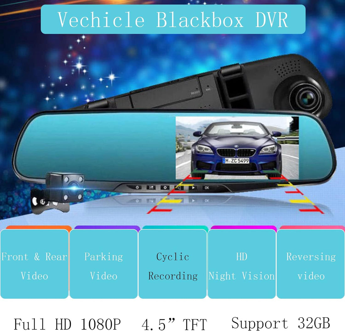 Vehicle Blackbox DVR – Full HD Front Dash Camera